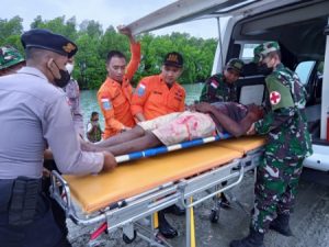 Personel Polresta Jayapura Kota Ikuti Latihan Gabungan Penanganan Bencana di Pantai Hoktekam