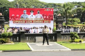 Polresta Malang Kota bersama Forkopimda Gelar Pasukan Pengamanan Nataru