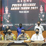 Kriminalitas 2021, Polres Malang Alami Penurunan 24,39 Persen Ungkap 1.258 Kasus