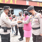 Upacara Korp Raport, Sebanyak 80 Personel Polresta Jayapura Kota Naik Pangkat