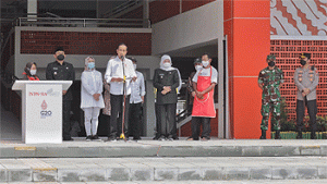 Forkopimda Jatim Dampingi Presiden Jokowi Resmikan Pasar Besar Ngawi