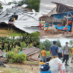 Empat Kampung dan 73 Rumah Rusak Akibat Puting Beliung di Rawa Pitu, Tulang Bawang