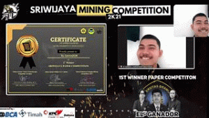 Mahasiswa Teknik UB Raih Juara 1 Sriwijaya Mining Competition