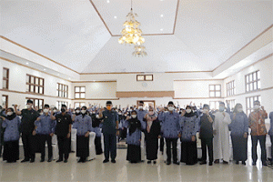 Wali Kota Sukabumi Lantik 117 CPNS, Ini Pesan Achmad Fahmi