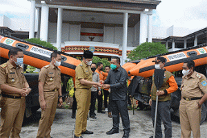 Pemkab OKU Selatan Terima Bantuan Peralatan Penanggulangan Bencana