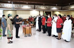 Lantik 22 Pejabat, Bupati Giri Prasta Harapkan ASN Kompak Memajukan Kabupaten Badung