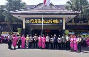 Kombes Buher, Pimpin Upacara Korp Raport Kenaikan Pangkat 85 Anggota Polresta Malang Kota