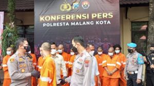 Polresta Malang Kota Amankan Pelaku Pengeroyokan di Malam Pergantian Tahun