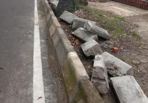 Telan Miliaran Rupiah, Proyek Perbaikan Trotoar Jalan Angkatan 45 Dilaporkan ke Kejari Kota Palembang