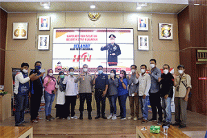 HPN 2022, Ukir Sejarah Baru Dirayakan Polres, PWI dan SMSI OKU Selatan