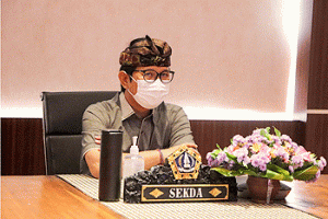 Sekda Adi Arnawa Ikuti Launching Pelaksanaan Kompetisi P4 Secara Virtual