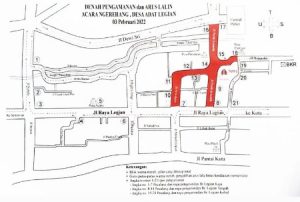Pelaksanaan Upacara Mesuci, Diberlakukan Rekayasa Lalin Sejumlah Ruas Jalan di Legian
