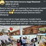 Viral di Medsos, Polresta Malang Kota Minta Klarifikasi Pemilik Akun Reza Fahd Adrian