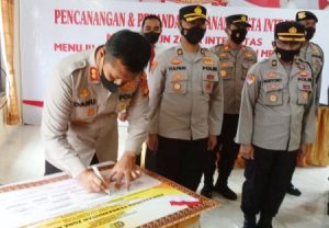 Pencanangan dan Penandatanganan Fakta Integritas Menuju WBBM Polres OKU