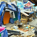 Berita Foto : Turunkan Alat Berat, Jalan Perniagaan Kota Sukabumi Siap Ditata Ulang