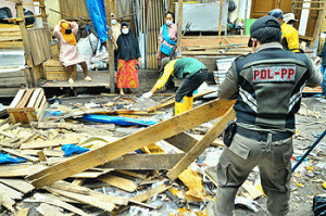 Berita Foto : PKL Jalan Perniagaan Ditertibkan, Normalisasi Menuju Pasar Pelita Kota Sukabumi