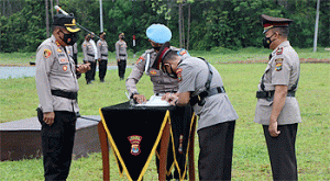 Kapolres Tubaba AKBP Sunhot Pimpin Sertijab Dua Kapolsek