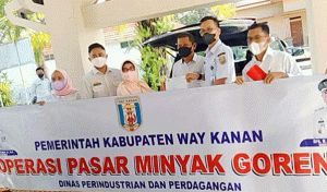 Disperindag way kanan Kanan Salurkan Minyak Goreng di 15 Kecamatan