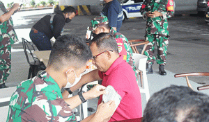 Danrem 064/MY Monitoring Vaksinasi Dosis 3 ( Booster )