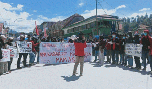 Acara HUT Kab. Mamasa ke 20 Tahun Diwarnai Aksi Demo