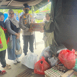 Ditpolairud Polda Banten Salurkan Paket Sembako dari MNC Group Kepada Korban Banjir