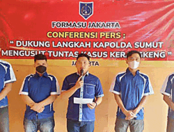 Formasu Jakarta Apresiasi Terhadap Kinerja Kapolda Sumut