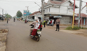 Jajaran Polres Lampung Utara Tempatkan Personilnya di Setiap Sudut Jalan