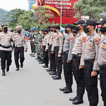 Kapolresta Pimpin Apel Gelar Pasukan Ops Keselamatan Cartenz-2022 Polresta Jayapura Kota