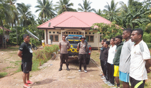 Kapolsek Sota Melakukan Pembinaan Calon Seleksi Bintara POLRI