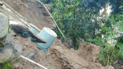 Talud Longsor, Dua Rumah Rusak di Jipang Bantarkawung, Brebes