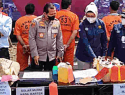 Enam Orang Tersangka Pengoplos BBM di Amankan Tim Tipider Polda Sumsel