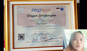 Berani Laporkan Kades Korupsi, PPWI Beri Penghargaan kepada Nurhayati