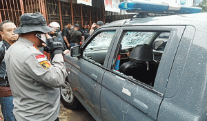 Kapolresta Akan Usut Penyerang Mobil Polisi Saat Massa Aksi Demo