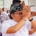 Bupati Badung Hadiri Upacara Tawur Agung Kesanga di Catus Pata Desa Adat Carangsari