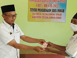 BLT DD Tahap Pertama 2022 Disalurkan Pemdes PJI, Tubaba ke 110 KPM