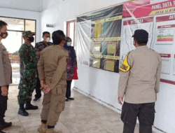 Satgas Covid-19 Kecamatan Larangan Tinjau Posko PPKM Desa Slatri, Brebes