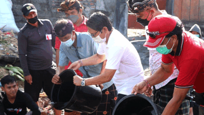 Sekda Badung Buka Lomba Mancing Air Deras di Desa Sibang Gede