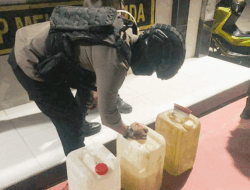 Polres Majene Sita Tiga Jirigen Minuman Beralkohol Jenis Ballo