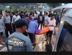 Tabrakan Adu Banteng, Seorang Pemancing Asal Batu Tewas di TKP