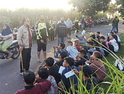 Polres Nganjuk Amankan Puluhan Motor Balap Liar