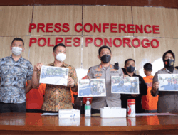 Enam Tersangka Kasus Korupsi Diamankan Satreskrim Polres Ponorogo