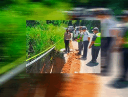 Pastikan Jalur Mudik 2022 Aman, Ditlantas Polda Sumut Cek Perbaikan Jalan Rusak