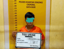 Satresnarkoba Polres Kuansing Bekuk Pengedar Sabu di Pasar Benai