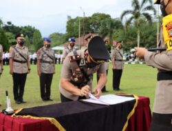 Kapolres Bangka Pimpin Sertijab PJU dan Kapolsek Jajaran