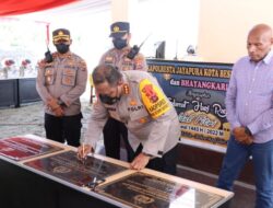 Resmikan Tiga Pos Polisi, Ini Pesan Kapolresta Jayapura ke Anggota dalam Layani Masyarakat