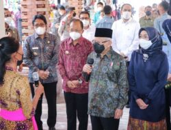 Tinjau Kawasan Pantai Jerman, Wapres Ma’ruf Amin Dukung UMKM di Bali
