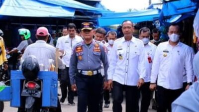 Ciptakan Pasar Modern, Sekda Lampung Utara dan Jajaran Tinjau Pasar Pagi