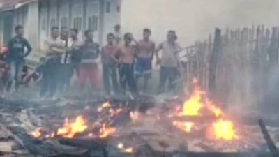 Diduga Akibat Korsleting Listrik, Satu Rumah Terbakar di Kabupaten Tubaba