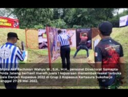 Personel Ditsamapta Polda Jateng Raih Juara 1 Reaksi Terbuka Piala Danjen Kopassus 2022