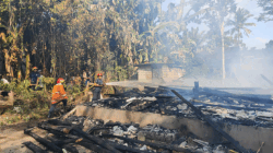 Rumah Terbakar di Desa Barebali, Loteng, Hasil Olah TKP Diduga Korsleting Listrik